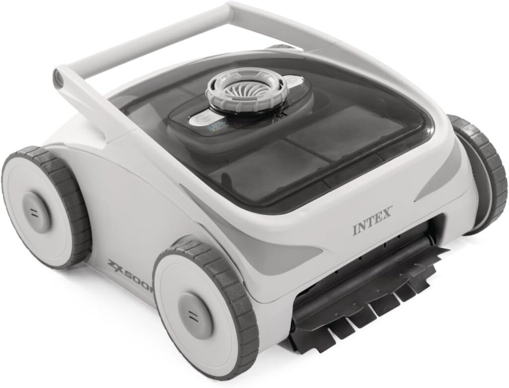 INTEK 28623E ZX500R : Robot de nettoyage électrique pour piscines hors sol, autonomie de 120 minutes