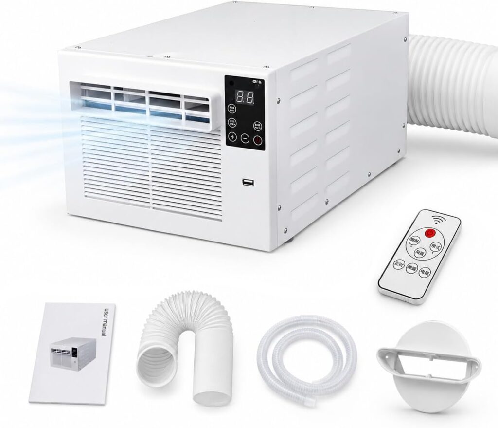 Compact Mobile Air Conditioner de 750W pour chambres de 4 m² avec conduit d’évacuation