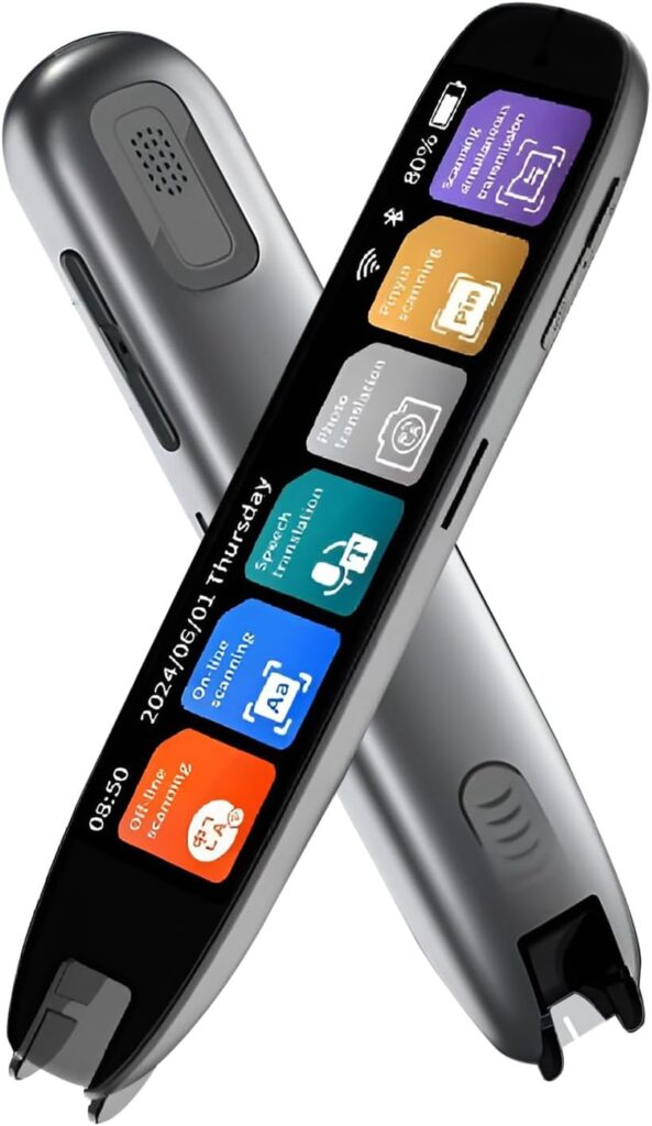 Dispositif de traduction portable CDIYTOOL Scan : 142 langues et lecture assistée pour la dyslexie.