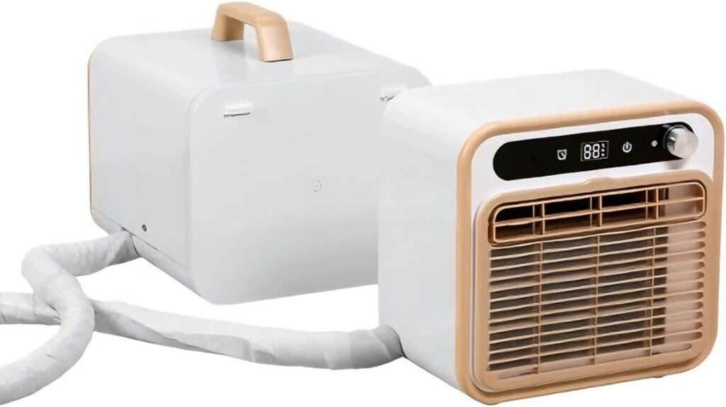 Climatiseur portable Split de 12 000 BTU avec contrôle Wi-Fi pour camping et intérieur sans tuyau.