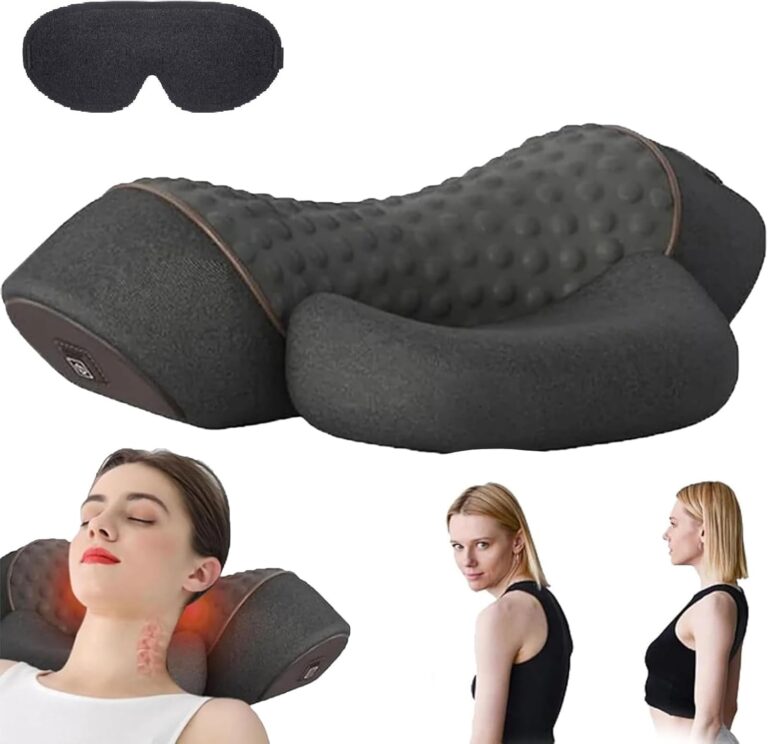 Cervicalm Spinea : coussin chauffant et masseur cervical pour bureau et domicile.