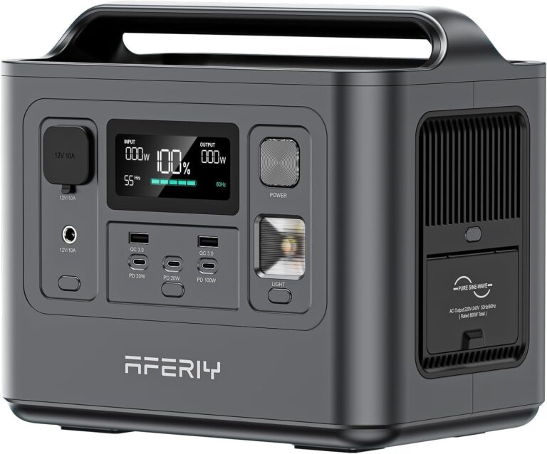 AFERIY présente un générateur électrique portable de 800W pour camping et домашнее использование.