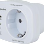 Adaptateur de voyage Electraline 70036 : prise allemande avec USB pour USA, 15,5 W max