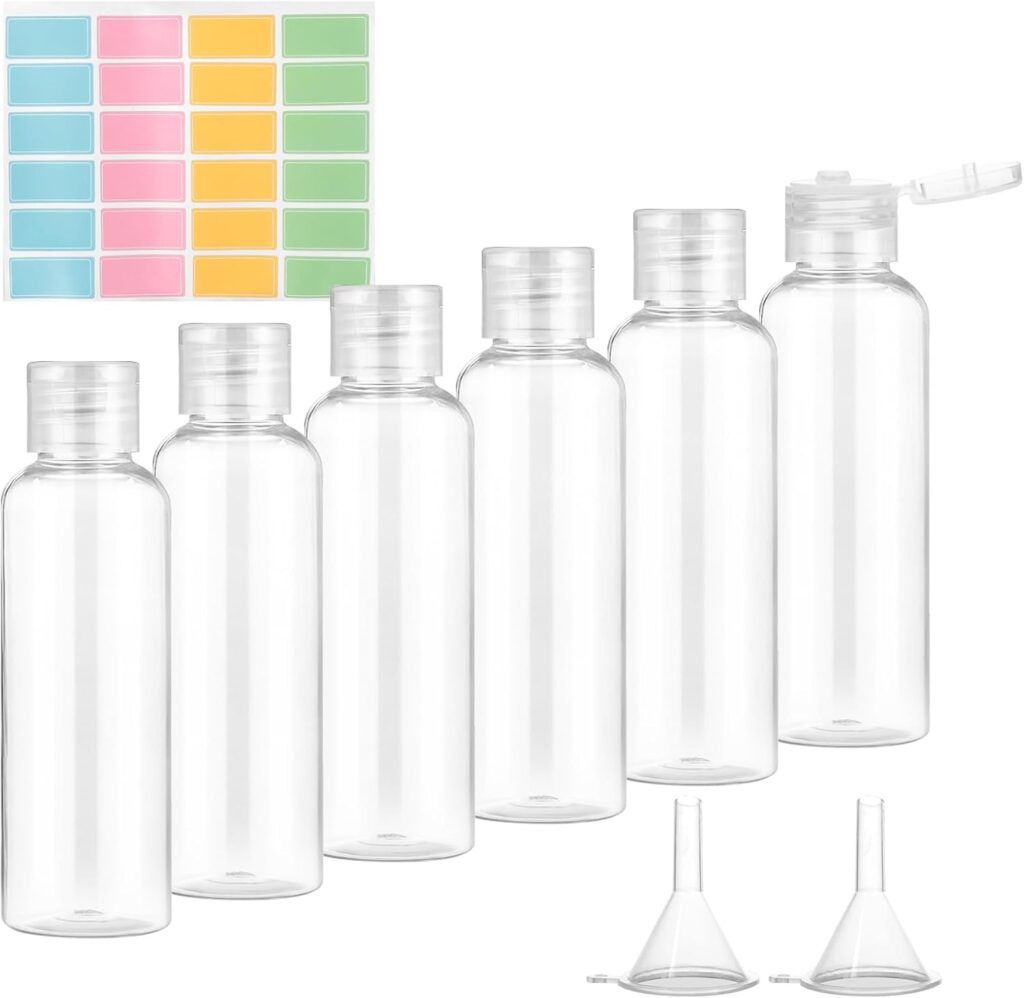 Romon lance un set de 6 bouteilles en plastique pour le transport sécurisé de liquides en cabine.