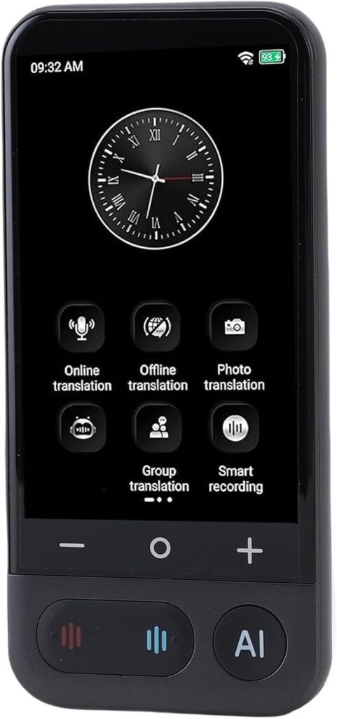 Walfront AI : Dispositif de traduction vocal portable supportant 139 langues en ligne.