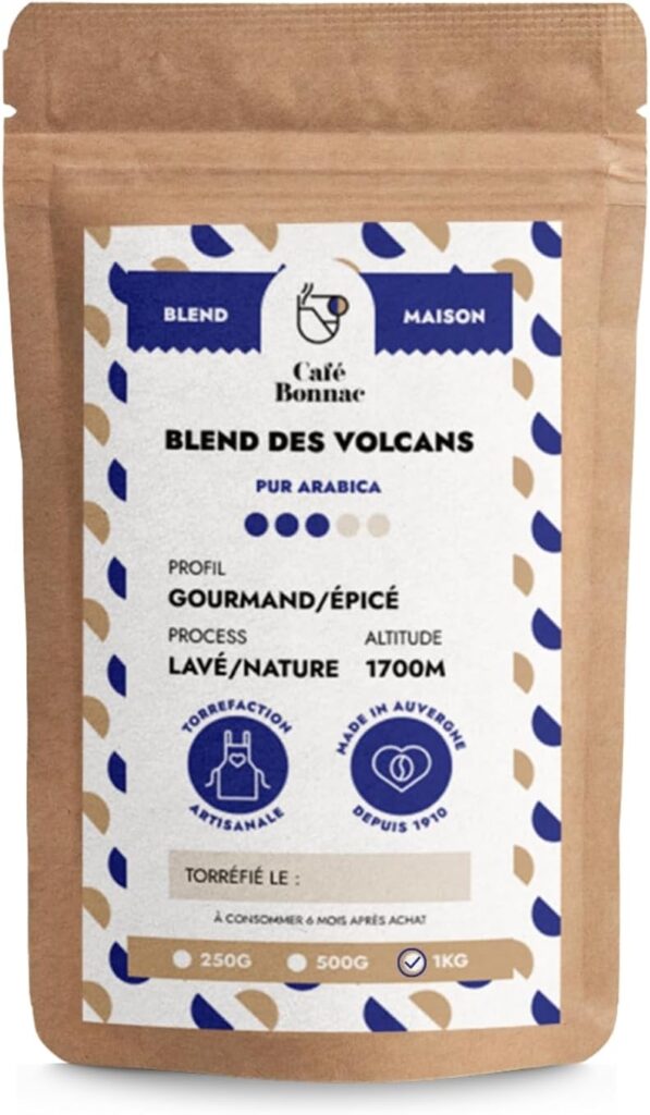 Café Bonnac lance son mélange Volcanoes en grains 100% Arabica torréfié en France