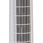 Ventilateur sur pied Russell Hobbs de 29 pouces avec oscillation de 75° et minuterie pour utilisation domestique et de bureau.