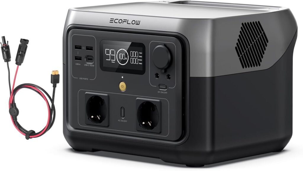 EcoFlow River 2 Max : station d’énergie portable de 512 Wh avec charge rapide et sortie 1000 W