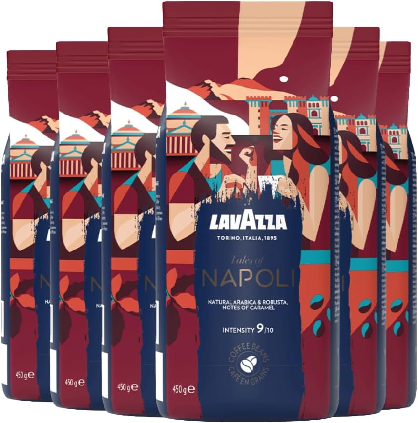 Lavazza lance un pack de 2,7 kg de café Tales of Napoli pour machines automatiques, intensité 9/10.