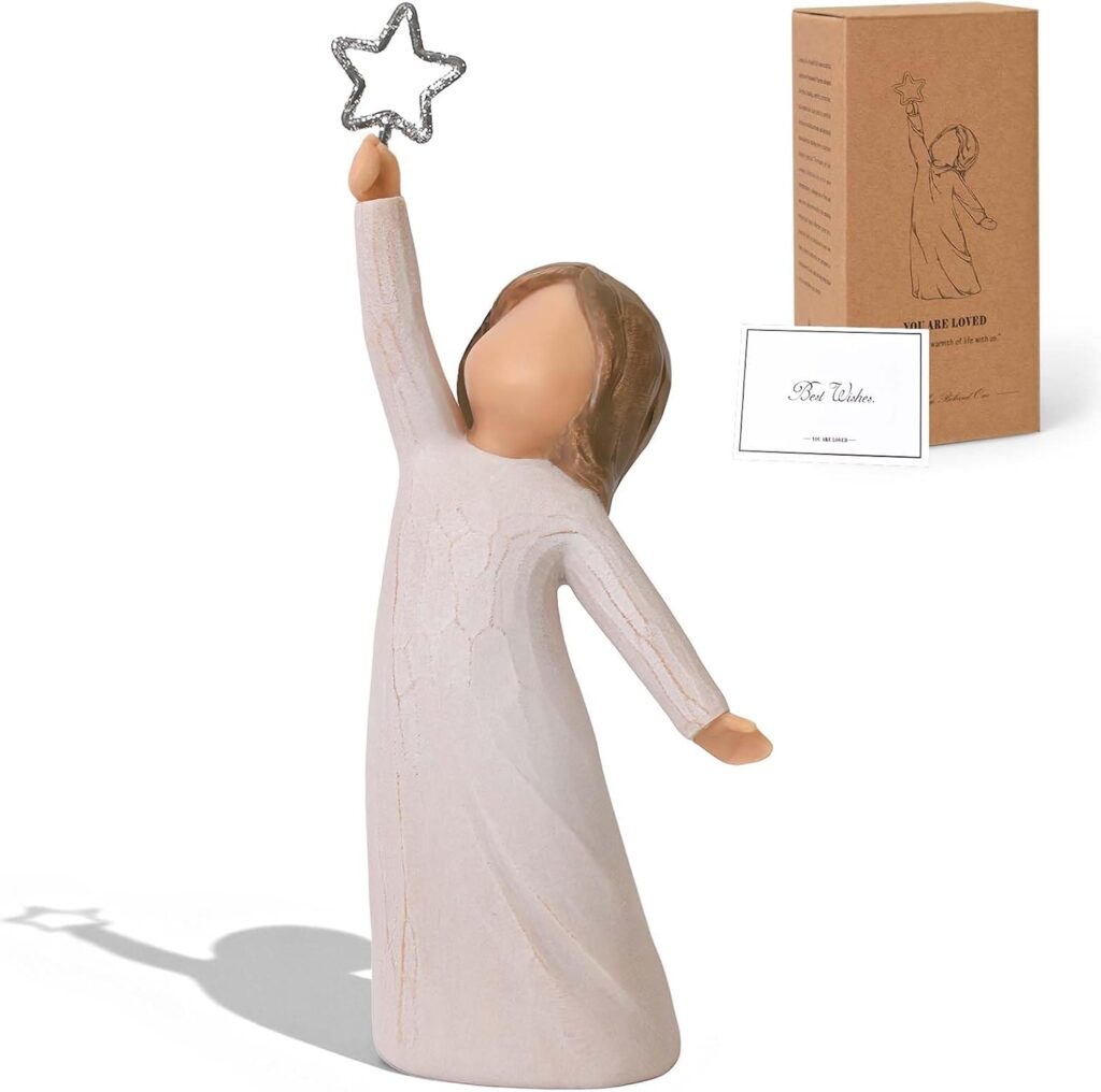 Statuette de femme étoilée : un cadeau de félicitations pour une promotion ou un nouvel emploi.