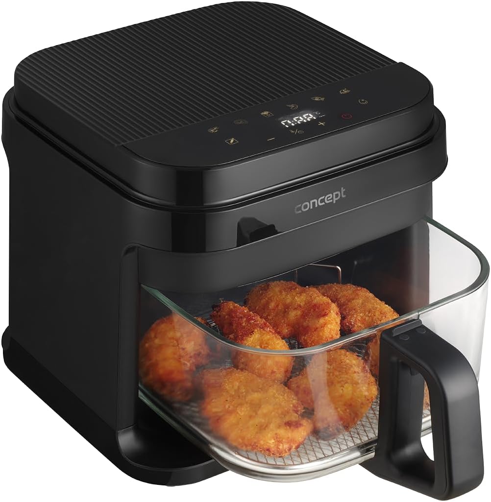 Lancement de la friteuse à air GLASS & FAST FR5500 de 5,5 L pour une cuisson saine.