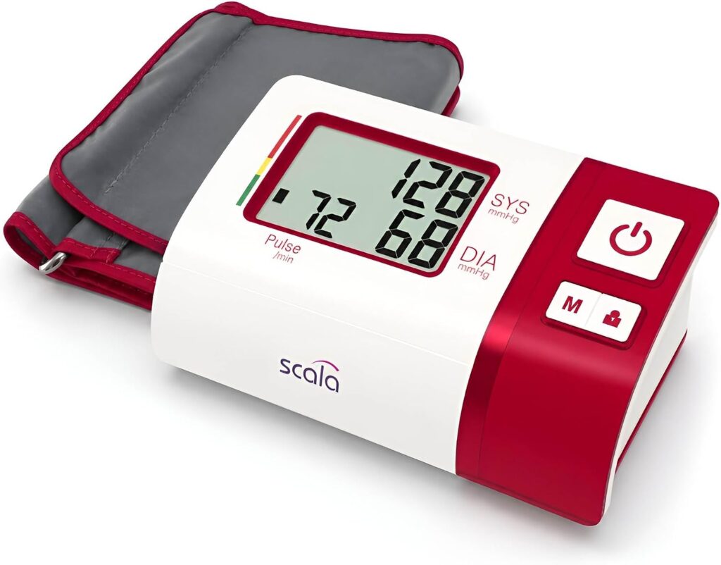SC 7620 Arm Blood Pressure Monitor, Red : Caractéristiques et spécifications techniques détaillées.