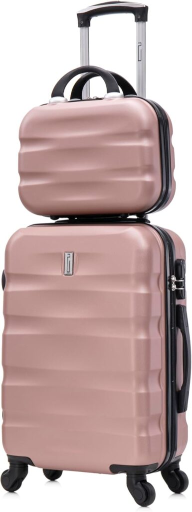 Cabin Suitcase CELIMS 55 x 35 x 25 cm : bagages cabine légers en ABS, 10 kg, avec 8 roues et cadenas