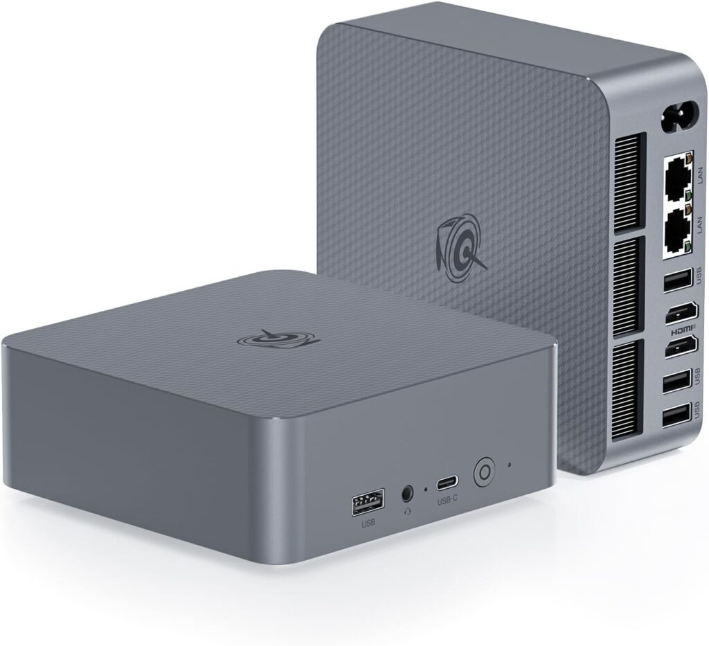 Beelink EQR5 : Mini PC AMD Ryzen 5 5500U avec 16Go RAM et 480Go SSD, compatible 4K