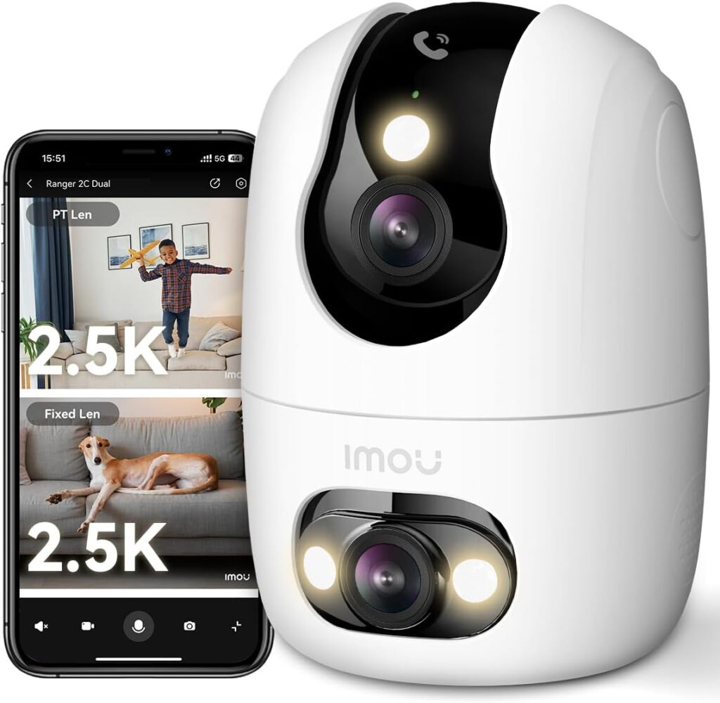 Caméra de surveillance Imou 4K avec détection d’animaux et vision nocturne couleur.