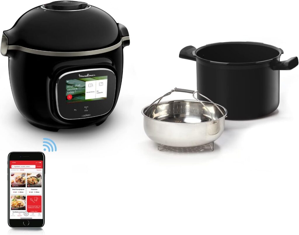 Moulinex Cookeo Touch Wifi Smart Multicooker 6 L Black : Nouvelle référence pour la cuisine connectée.