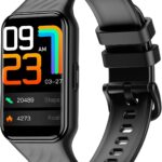 Montre connectée pour hommes et femmes avec moniteur de fréquence cardiaque et résistance à l&rsquo;eau.