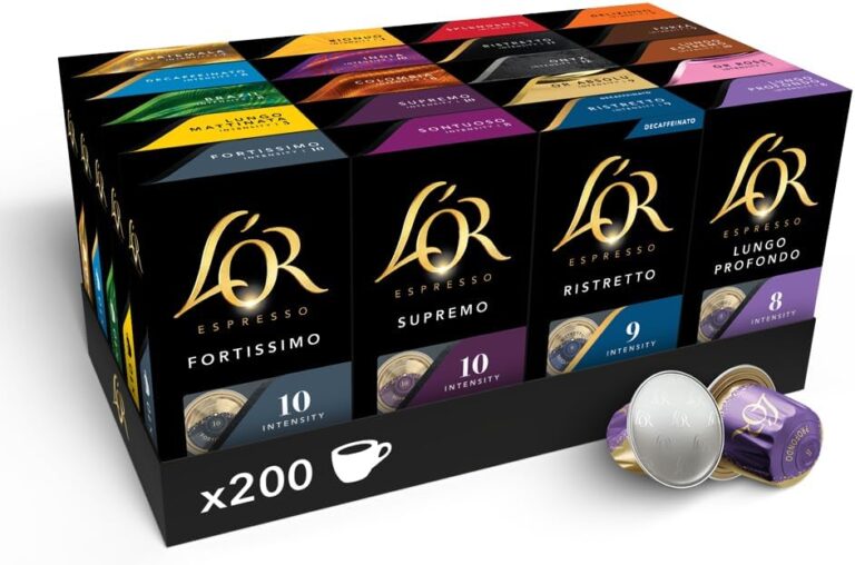 L’Or Espresso Café lance un assortiment de 200 capsules compatibles Nespresso en aluminium.