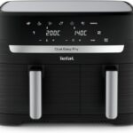 Tefal Dual Easy Fry EY901810 : une friteuse à air avec 2 tiroirs et 7 programmes automatiques.