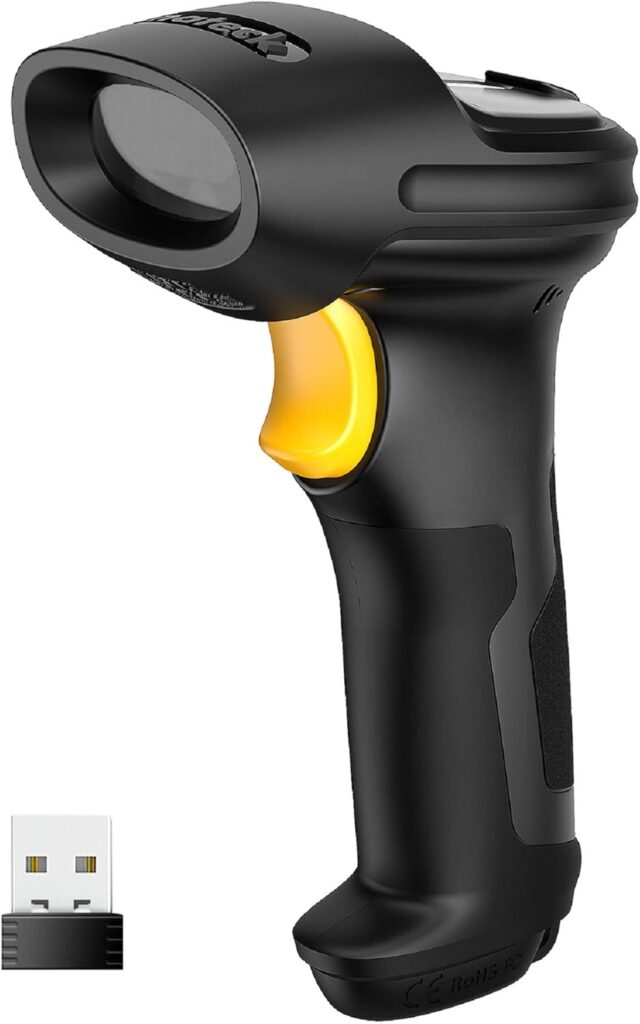 Inateck présente le scanner de codes-barres sans fil BCST-60-BK avec portée de 35 mètres et autonomie de 180 jours.