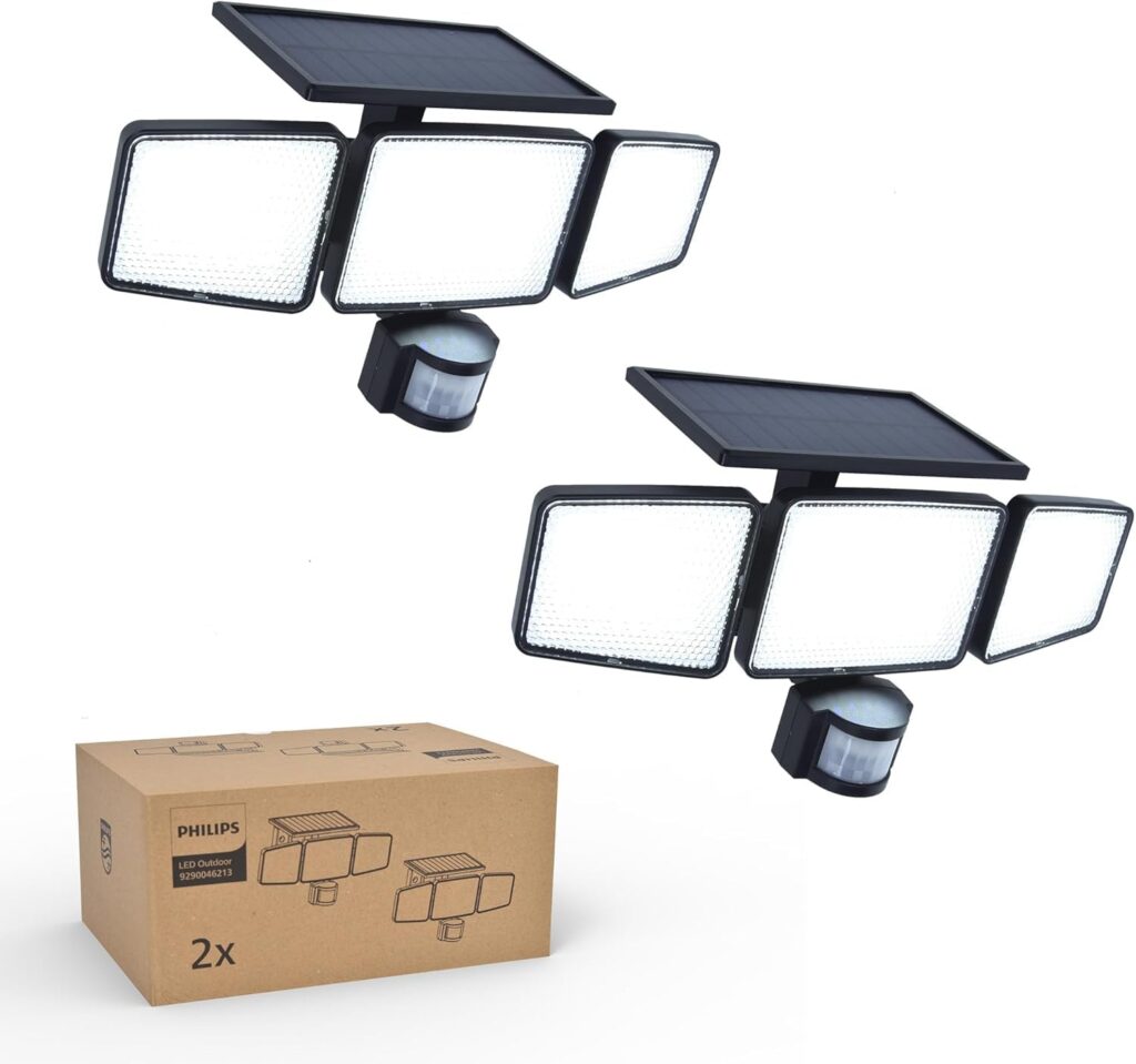 Philips lance un éclairage extérieur solaire LED avec capteur de mouvement et étanchéité IP65.