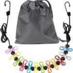 Portable Non-Slip Clothesline with 12 Clothespins Introduced for Camping and Travel Use