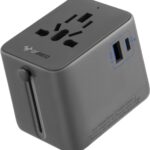 GONEO Universal Plug Adapter : Compatibilité USB-C et USB-A pour 5 pays avec protection intégrée