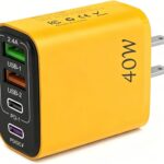Adaptateur de prise US 40W avec 4 ports USB pour voyager au Canada et au Mexique