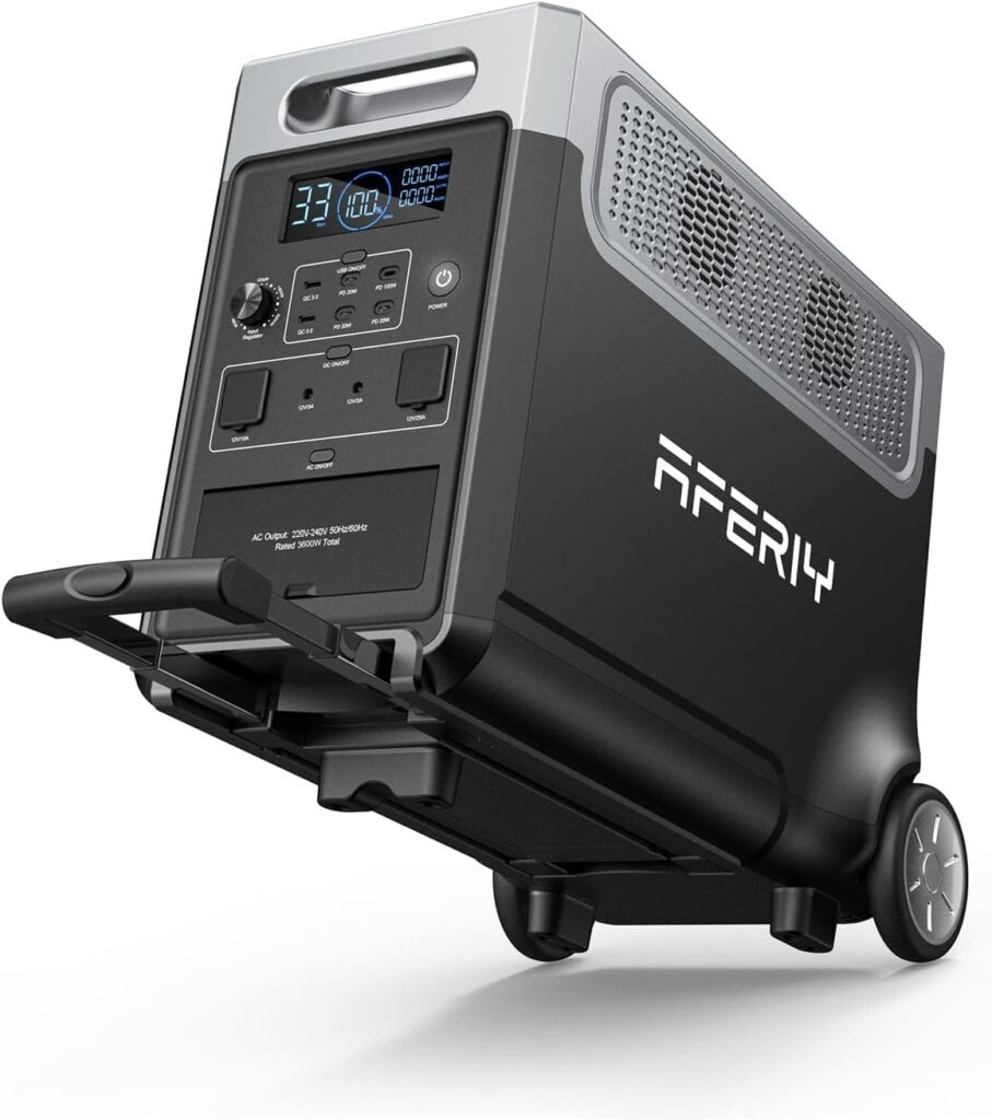 AFERIY Portable Electric Station 3840Wh : Solution d’alimentation pour camping et pannes d’électricité