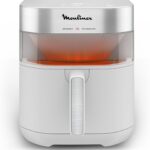 Moulinex présente la friteuse à air Easy Fry Nube de 7 litres avec cuisson infrarouge pour 8 personnes.