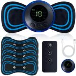 Massager cervical électrique avec 8 modes et 19 intensités pour le soulagement des douleurs.