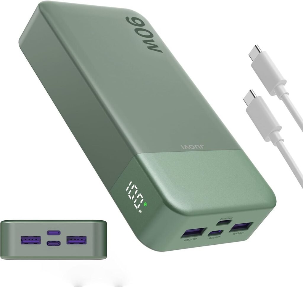 JUOVI lance une batterie externe 90W 20000mAh avec USB-C pour ordinateurs portables.