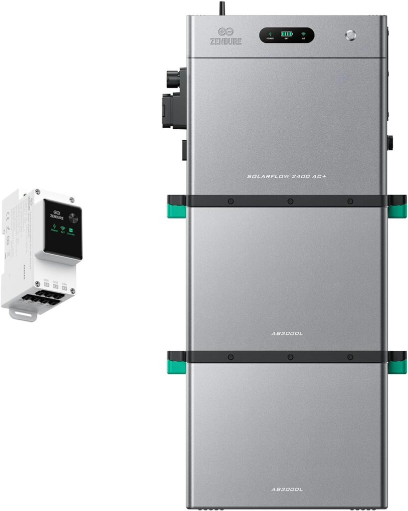 Zendure SolarFlow 2400AC+ : Système de stockage d’énergie de 2400W pour installations solaires existantes.