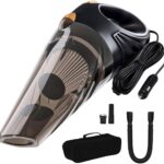 Aspirateur de voiture léger à câble de 6500 Pa sans batterie pour un nettoyage continu.