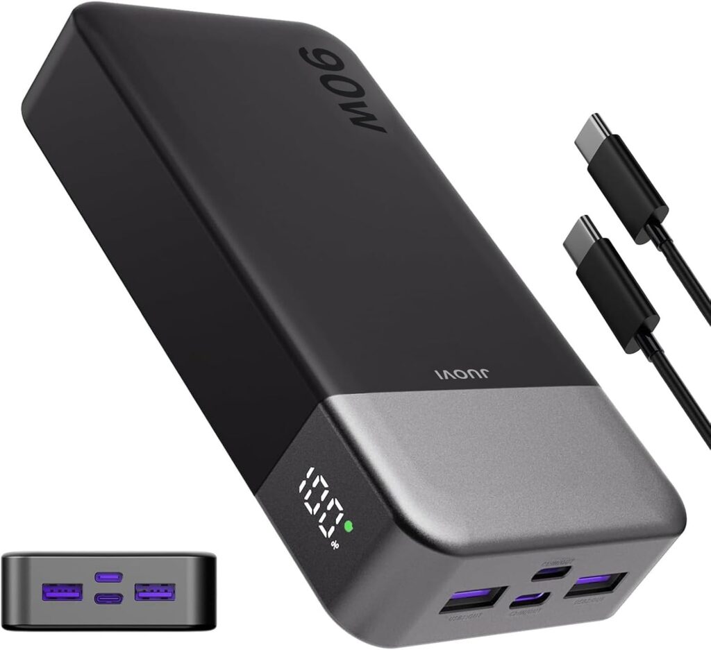 JUOVI présente une batterie externe USB-C de 20000mAh pour ordinateurs portables et PC