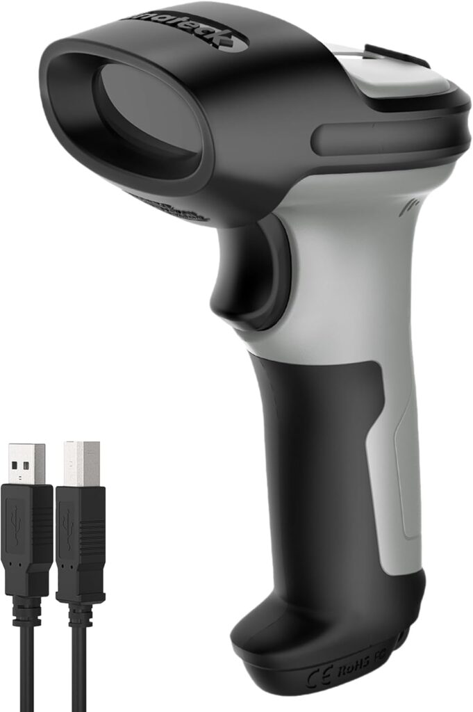 Inateck BCST-70 : Scanner de codes-barres sans fil adapté à Windows, Android et iOS