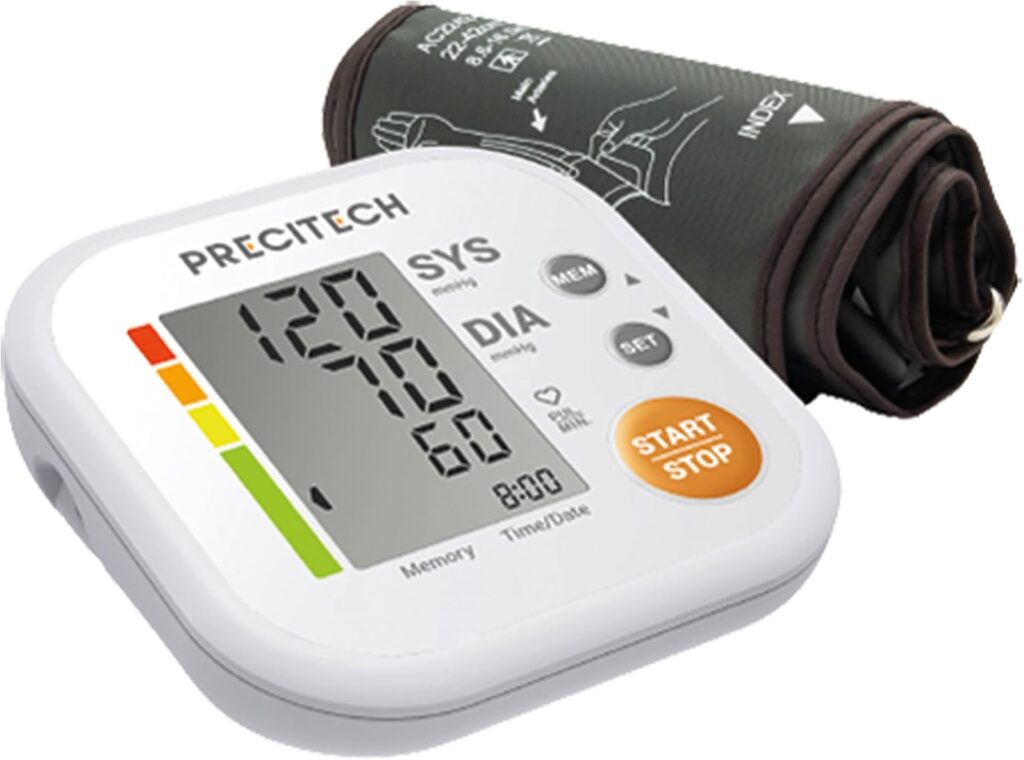 Mesure précise de la pression artérielle : le moniteur Easy Arm offre détection d’arythmie et mémoire de 120 résultats.