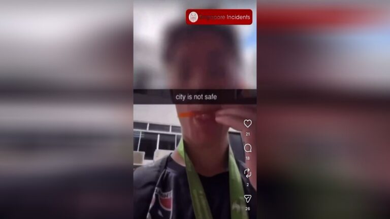 Un Français à Singapour échappe à la prison après avoir léché une paille.