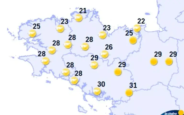 Météo en Bretagne : le soleil s’installe cet après-midi sur la région.