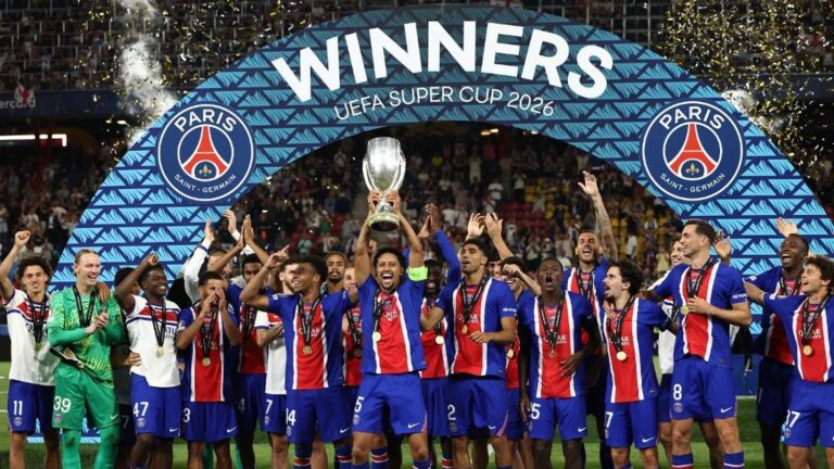 Le PSG remporte la Supercoupe d’Europe face à Aston Villa avec le retour de ses stars.