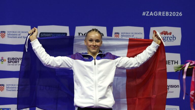 Elena Colas, médaillée de bronze au concours général de l’Euro de gymnastique