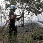Feu de lande maîtrisé à Coz Castel, selon les pompiers de Berrien.
