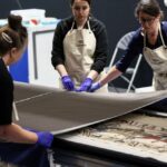 Emmanuel Macron inaugure l&rsquo;exposition de la Tapisserie de Bayeux à Londres mercredi.