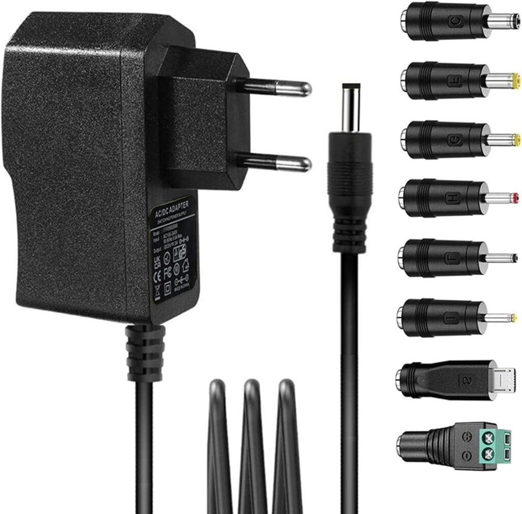 Adaptateur secteur USB 6V 2A avec 8 prises AC230V à DC6V pour dispositifs médicaux