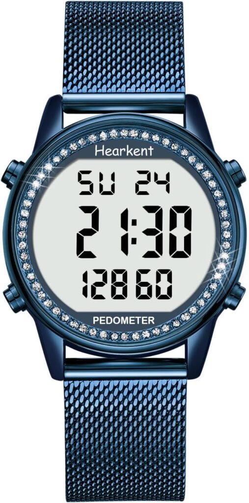 Hearkent présente une montre podomètre femme non connectée et sans application, sans besoin de charge.