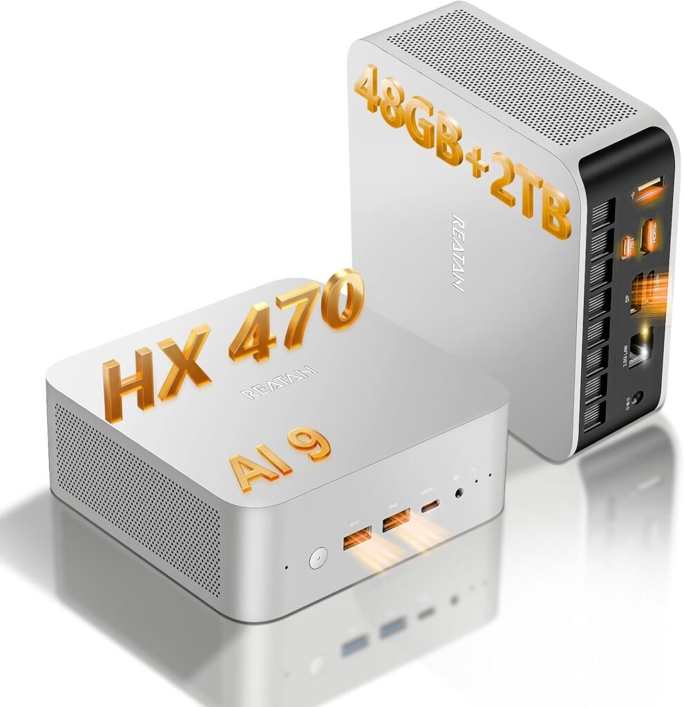 Reatan X8 Mini PC : AMD Ryzen 9 HX-470 avec 48 Go RAM et 2 To SSD PCIe 4.0 disponible