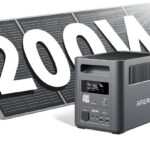 AFERIY 1800W : générateur électrique portable avec panneau solaire de 200W, recharge en 60 min