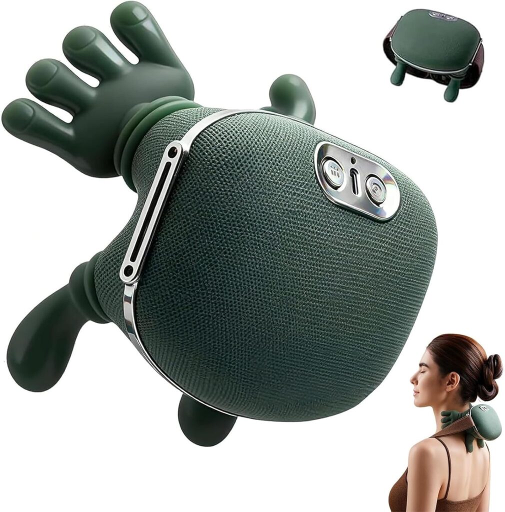 Dispositif de massage cervical 4D avec trois niveaux de massage et deux niveaux de chaleur.