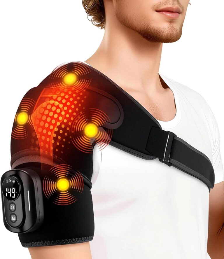 Lancement du massager d’épaule Hewelth avec 5 modes de chaleur et de vibration, contrôle à distance.