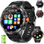Mens Sports Smart Watch avec batterie de 1000 mAh et écran HD de 1,46 pouce disponible sur le marché.